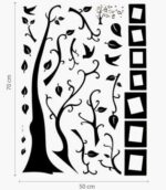 Adhesivo decorativo para pared, marco de fotos de piture familiar extraíble, decoración de árbol con cita de árbol, calcomanías de PVC para habitación de niños, oficina, sala de estar, dormitorio - Image 5