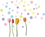 Colorful Flowers Butterflies Trees Wall Stickers Ays6007 - Image 4