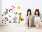 NC5070-10 Cartoon Animals Wall' Wall Sticker - Image 4
