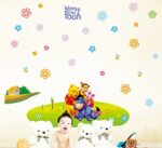 Winnie the Pooh and Friends Hug Together Friendly Art Wall Stickers Removable for House Home Nursery Kids Baby Boys Girls Room Wall Stick Decor size 60x90 dlx126l - Image 4