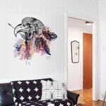 1pc Crow Raven Bird Bohemian Boho Chic Gypsy Spirit Arrow Feathers PVC Wall Sticker Decal Nursery Kids Bedroom Vinyl Adhesive Home Decor size 50x70 sk7085 - Image 2