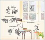 JAAMSO ROYALS Cute Cartoon Cats Design Vinyl Self Adhesive Peel and Stick Wall Sticker for Wall Decor and Home Decor AY7054 - Image 3