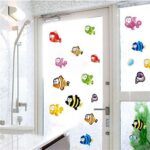 Bathroom Cartoon Wall Sticker Smudged Seaworld Swimming Pool Background Waterproof PVC Wall Sticker Am804 Halibut - Image 3
