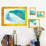 Peninsula Liangpin DIY Seamless Wall Sticker-Whale Photo Frame XH7235 - Image 4