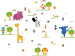Children's interior wall sticker Animals SK9097 - Image 2