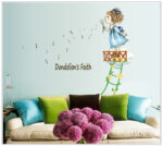 Children's interior wall sticker Girl with dandelion AY7196 - Image 3