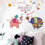 Interior wall sticker Green Life Elephants 82x110 cm (SK9107) - Image 3