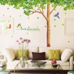 AY305 big green tree removable diy wall sticker tow-saided - Image 9