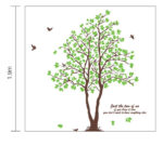 Green Trees and Birds Living Room Home Decoration Wall Stickers on the Wall ay698 Size: 60x90 - Image 4