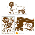 AY6038 Wall Sticker Baby Kids Children Room Art Wall Decal Wall Decorations Living Room - Image 3