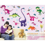 abc1045 Wall Stickers Children Room Home Decor Dinosaur Vinyl Kids Room Decal Baby Nursery Decor - Image 5