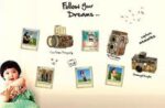 JM8246 Retro Camera & Photo Frames Wallsticker Stiker Dinding 50X70 - Image 3