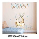 Elk Couple Bedroom Living room Wedding Party Decoration Eco-friendly Removable Wall Stickers jm7330 Decals Waterproof Wall Poster Mural - Image 4