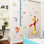 Sk9151 Cartoon Giraffe Height Kids Wall Sticker - Image 6