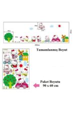 Hello Kitty Wall Sticker Kids Room Decoration Gift Self Adhesive Wall Decor - Image 6