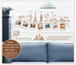 Large Size Wall Decal Creative Combination World Travel Wall Stickers for Home Decoration ay9011 - Image 3