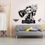 NC9135 League dormitory wall stickers LOL flag cafes game room wall decoration wall decor vinyl removable wallpaper - Image 2