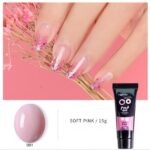 Mobray Face Pink Nude Nail Quick Building Poly Gel 15ml Crystal Jelly Builder Nail Finger Extension Hard UV Gel - Image 4