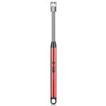Metal Windproof USB Charging Arc Pulse Burning Torch 360 Degree Hose Candle Gas Range Igniter - Image 7