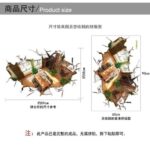 3D stereo decoration wall breaking home personalized wall sticker AY9255 remove wall stickers - Image 6