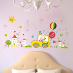 Cute cartoon wall stickers xh9239 - Image 5