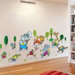 Animals Running Wall StickerHome Decor Kids Room Decals - Image 5