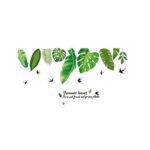 Green Summer Leaves Removable  Wall Art Sticker Home Decor - Image 8