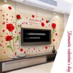 Decal wallpaper red rose sk9195 - Image 4