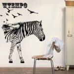 DIY Large Colorful Zebra Wall Stickers Home Decor PVC Paper for Living Room Bedroom Kids Walls Art Decoration Murals Decals size 60x90 xh9276 - Image 4