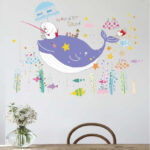Ikan Paus Beruang SK7022 - Stiker Dinding / Wall Sticker - Image 3