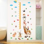 Children's room wall sticker Happy Farm Poultry Animals Height Chart Wallpaper Baby Cartoon Children'S Room Decoration Wall Stickers Nursery Measure Stickers xl8223 - Image 2