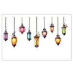 Fashion arab droplight Wall Stickers For Living Room Diy 3d Home Decor JM7342 - Image 5