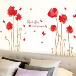 Beautiful Flowers Butterflies Trees Wall Stickers XL8159 - Image 2