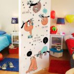 Winhappyhome Sloth Wall Art Stickers for Bedroom Living Room Coffee Shop Removable Decor Decals - Image 4