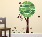 Wallstick " Green Happy Tree " wallsticker DM570090 - Image 4