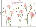floral-butterfly-wall-sticker-removeable-sk9112b size 60x90 - Image 4