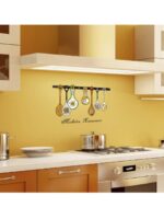 HEUREKA I Love The Kitchen Transparent Oil Proof Cooktop Tile Wall Sticker size 60x90 nc030 - Image 3