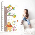 Child Height Measurement Growth Chart Tree Winnie the Pooh Owl Wall Sticker Living Room Kids Bedroom Home Decor Wall Stickers - Image 3