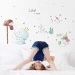 Elephant & Rabbits Nursery Wall Stickers size 50x70 sk7185 - Image 4