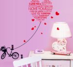Love Letter - Wall Decals Stickers Appliques Home Decor ay7132 - Image 6