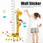 PVC Children Height Growth Chart Measure Wall Sticker Kids Room Decor Animal Decal Xh778 - Image 2