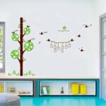 Sweet Memory Character Tree and Green Leafs of Nine Picture Frame and Two Birds for Home Wall  size 60x90 ay879 - Image 4