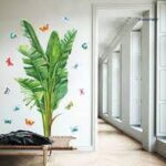 HM92059 Indian Royals Tropical Palm Leaf Plants Kids Self Adhesive Home Décor Wall Sticker (60 CM X 90 CM) - Image 3