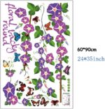 Sk9041 Morning Glory Vine Wall Sticker - Image 5