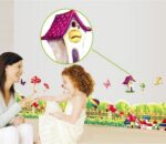 Mushrooms Flowers Butterflies Air Balloons Wall Stickers Ay 7255 - Image 2