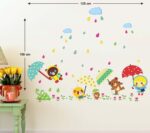 'Cartoon Monsoon in a Kindergarten' Wall StickerAy649 - Image 3