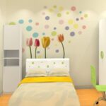 Colorful Flowers Butterflies Trees Wall Stickers Ays6007 - Image 2