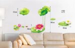 Vinyl Water Lily Flower Wall Sticker - Image 5