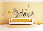 Black Butterfly Flower Wall Decal JM7255 - Image 4