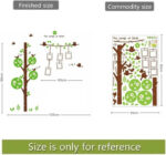 Sweet Memory Character Tree and Green Leafs of Nine Picture Frame and Two Birds for Home Wall  size 60x90 ay879 - Image 6